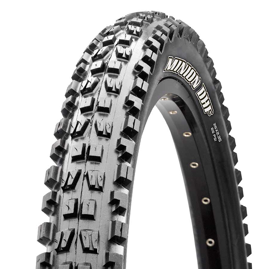 Maxxis Minion DHF Tire, 26''x2.30, Folding, Tubeless Ready, 3C Maxx Terra, EXO, 60TPI, Black