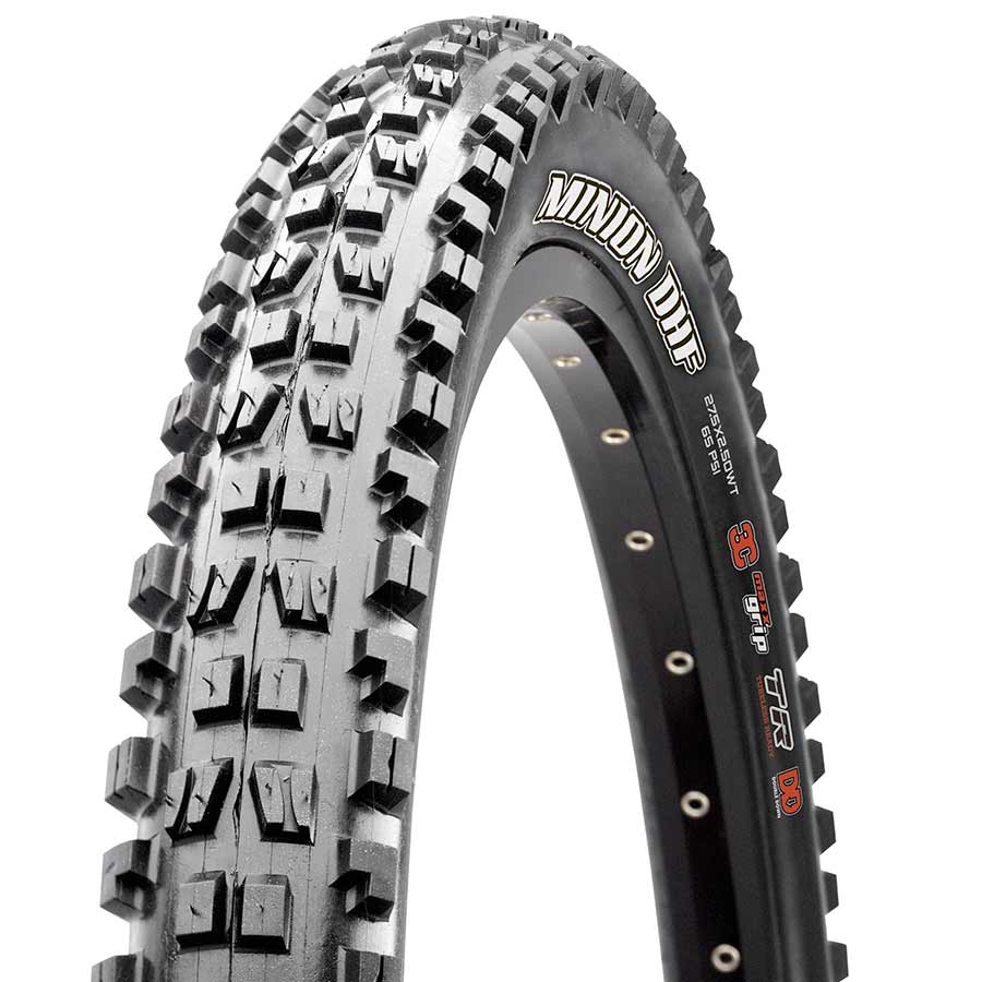 Maxxis Minion DHF Tire, 27.5''x2.80, Folding, Tubeless Ready, 3C Maxx Terra, EXO, 120TPI, Black