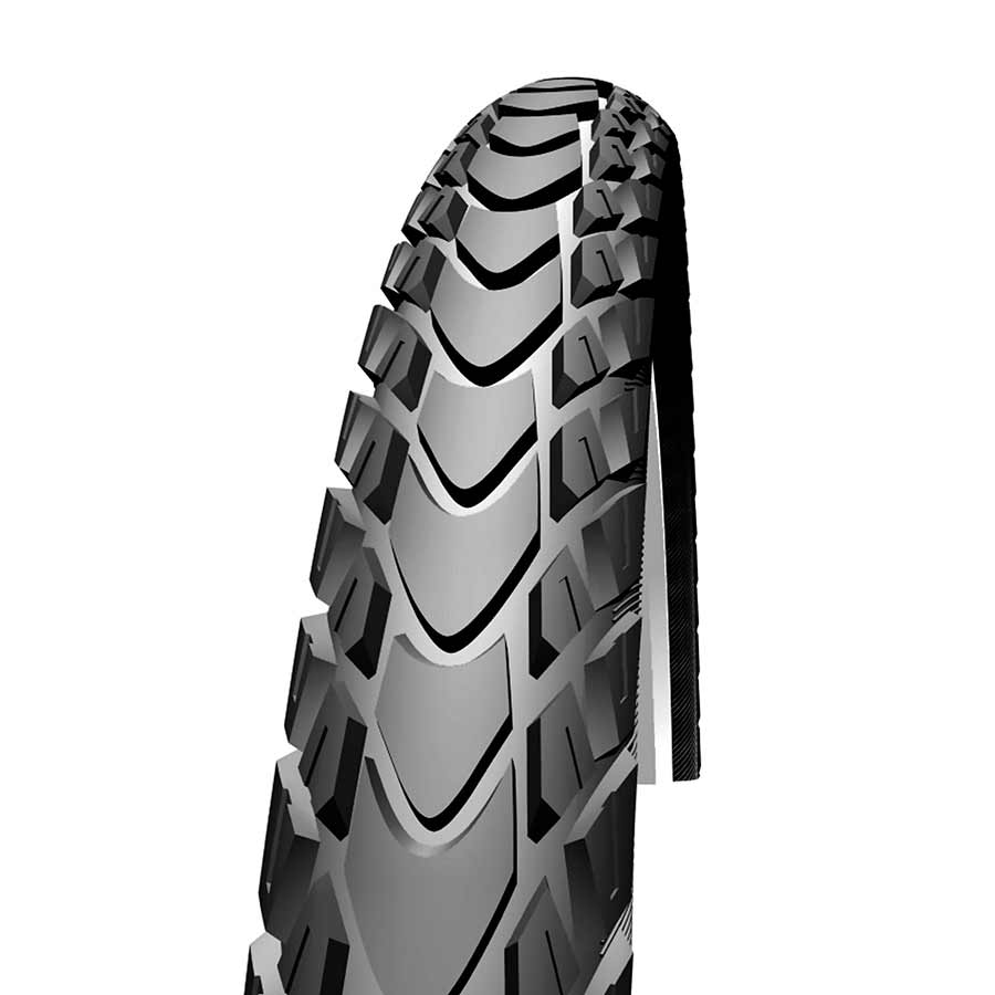 Schwalbe Marathon Mondial Tire, 26''x2.00, Wire, Clincher, Endurance, RaceGuard, 67TPI, Black