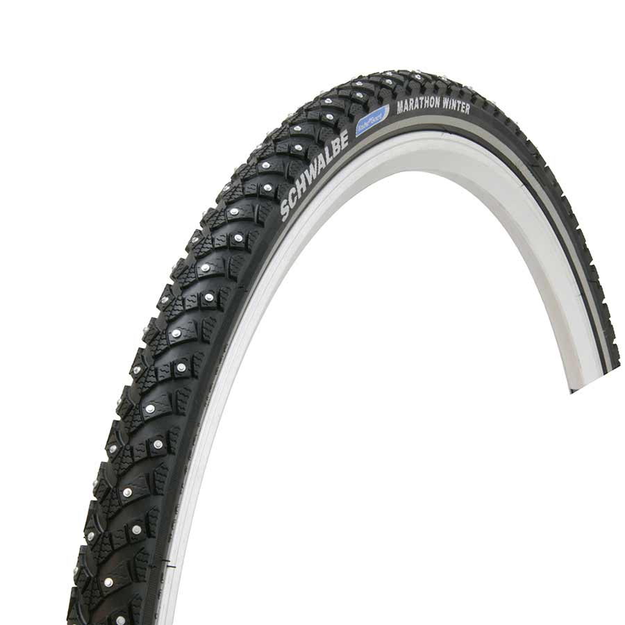 Schwalbe Marathon Winter Plus Tire, 700x35C, Wire, Clincher, Winter, SmartGuard, 67TPI, Black