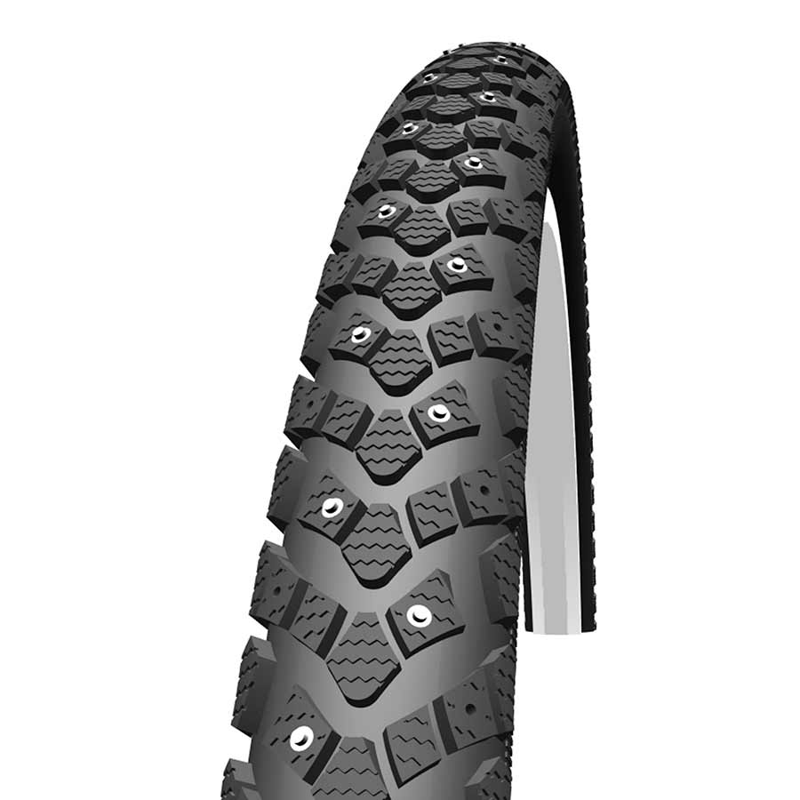 Schwalbe Winter Tire, 26''x1.75, Wire, Clincher, Winter, KevlarGuard, Reflex, 50TPI, Black