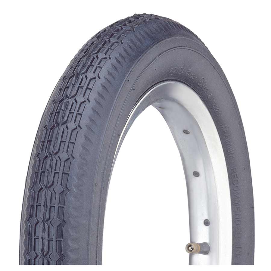 Kenda Black Street K124 Tire, 12''x2-1/4, Wire, Clincher, Black