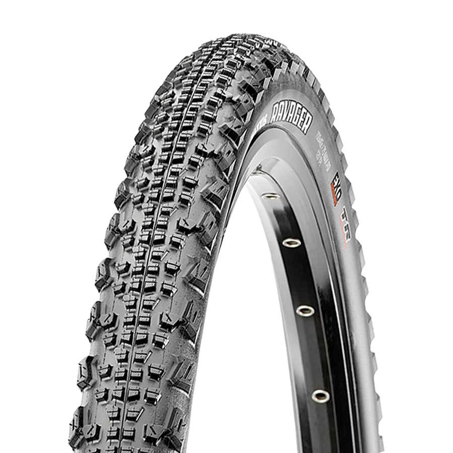 Maxxis Ravager Tire, 700x40C, Folding, Tubeless Ready, Dual, EXO, 120TPI, Black