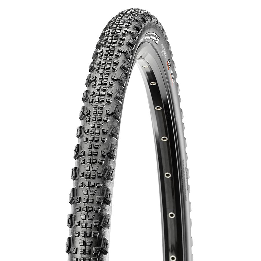 Maxxis Ravager Tire, 700x50C, Folding, Tubeless Ready, Dual, EXO, 60, Black