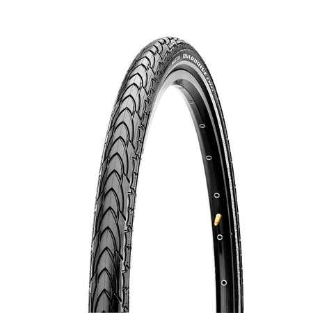 Maxxis Overdrive Excel Hybrid Tire, 700x35C, Wire, Clincher, Single, SilkShield, Reflective, 60TPI, Black