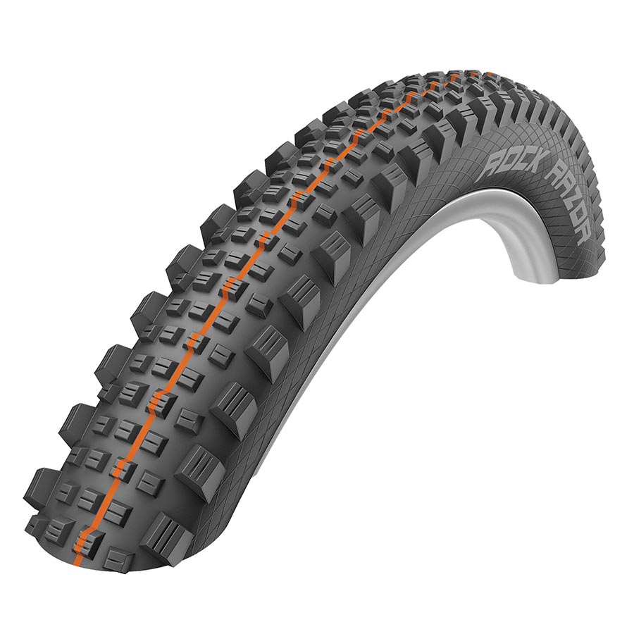 Schwalbe Rock Razor Addix Tire, 29''x2.35, Folding, Tubeless Ready, Addix Speedgrip, Super Trail, 67TPI, Black