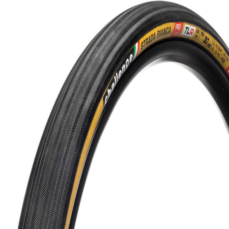 Challenge Strada Bianca TLR Tire, 700x30C, Folding, Tubeless Ready, Smart, SuperPoly, PPS2, 260TPI, Tanwall