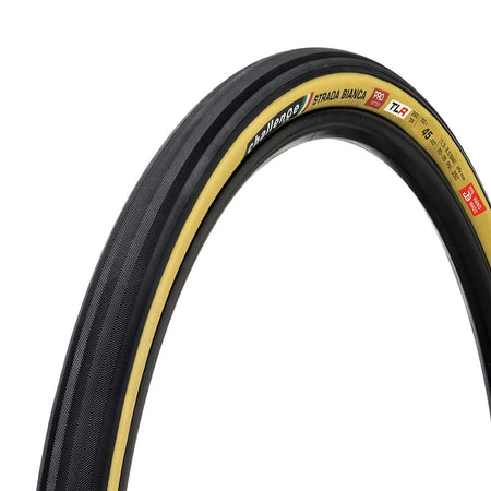 Challenge Strada Bianca TLR Tire, 700x45C, Folding, Tubeless Ready, SmartPlus, SuperPoly, 300TPI, Tanwall