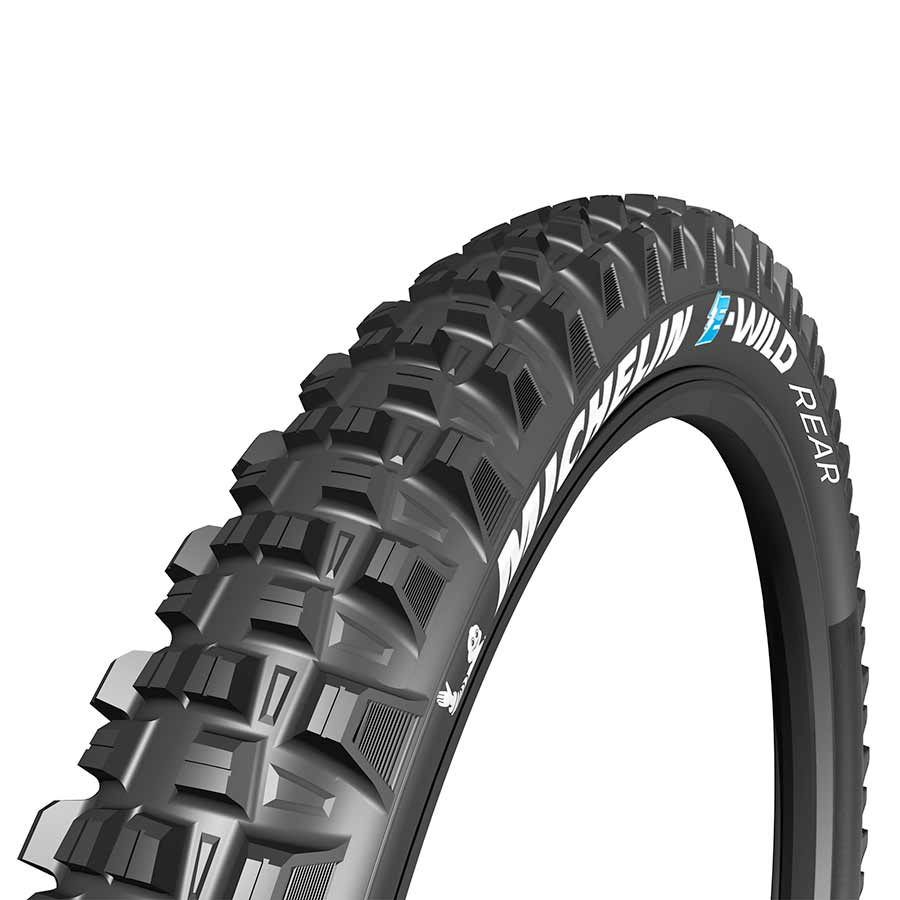 Michelin E-Wild Tire, 27.5''x2.60, Folding, Tubeless Ready, E-GUM-X, GravityShield, 3x60TPI, Black