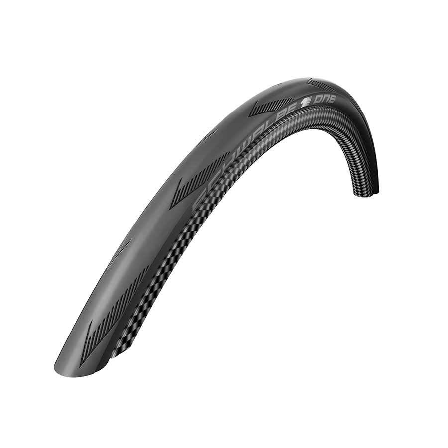 Schwalbe One Tire, 700x25C, Folding, Tubeless Ready, Addix, RaceGuard, 67TPI, Black