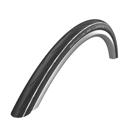 Schwalbe Lugano II Tire, 700x25C, Wire, Clincher, Silica, K-Guard, 50TPI, White