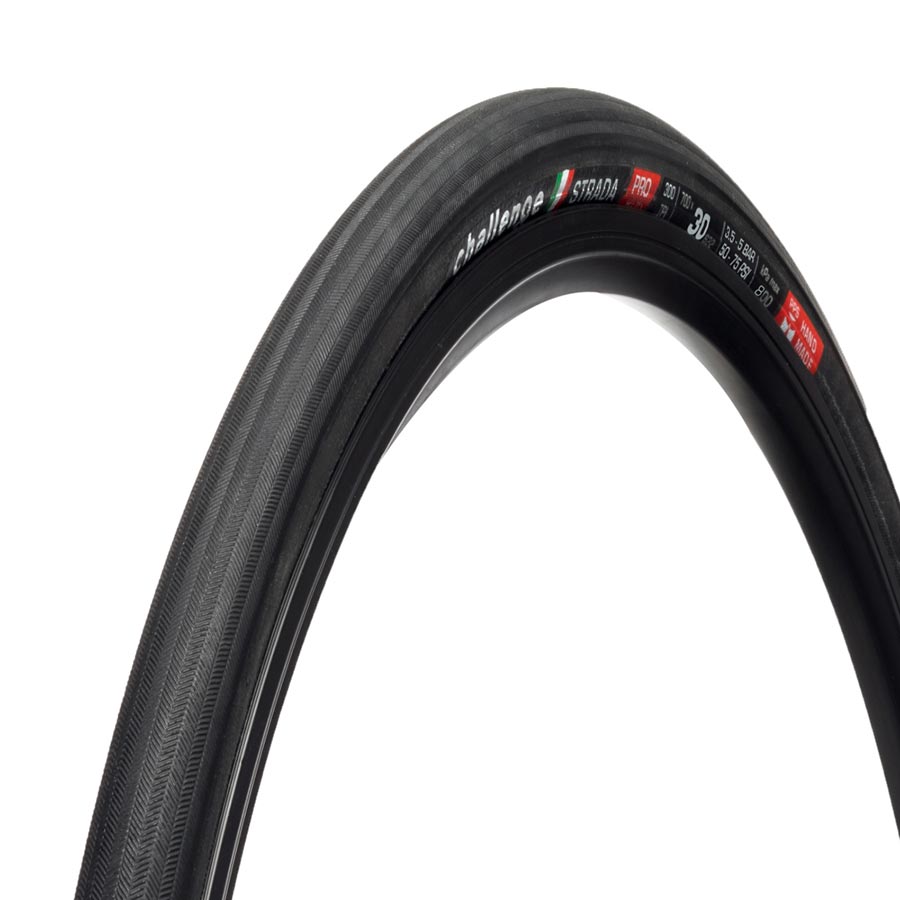 Challenge Strada Pro TLR Road Tire, 700x30C, Folding, Tubeless Ready, SmartPlus, SuperPoly, 300TPI, Black