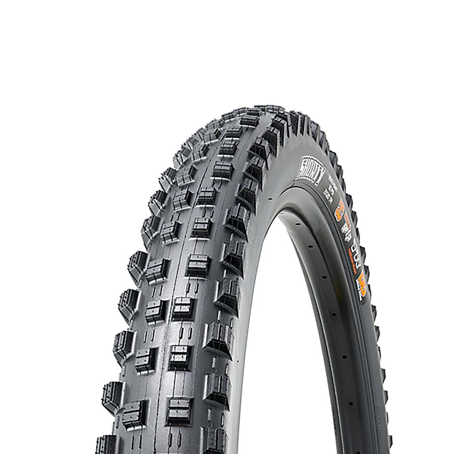 Maxxis Shorty MTB Tires, 27.5''x2.40, Folding, Tubeless Ready, 3C Maxx Terra, EXO, Wide Trail, 60TPI, Black