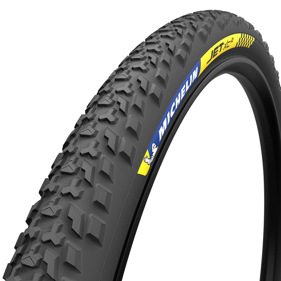 Michelin Jet XC2 Racing Tire, 29''x2.25, Folding, Tubeless Ready, GUM-X, Cross Shield2, 2x150TPI, Black