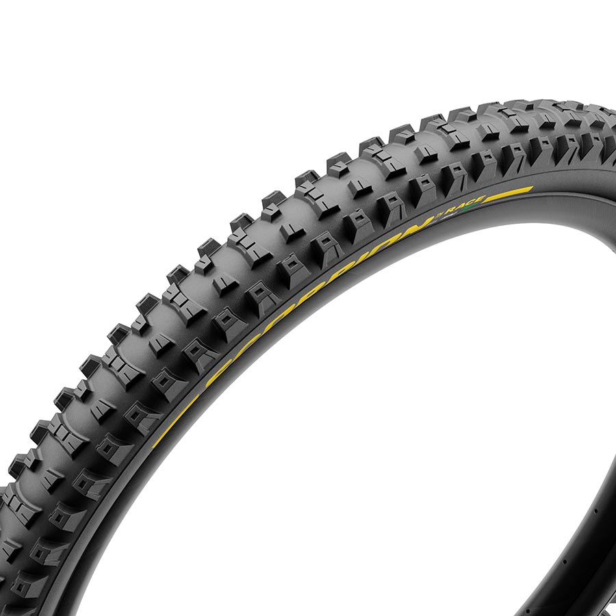 Pirelli Scorpion Race Enduro T Tire, 27.5x2.5, Folding, Tubeless Ready, SmartEVO DH, DualWALL, 60TPI, Black