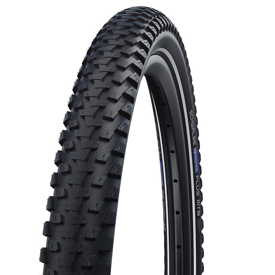 Schwalbe Marathon Plus MTB Tire, 29''x2.25, Wire, Clincher, Addix, SmartGuard, 67TPI, Black