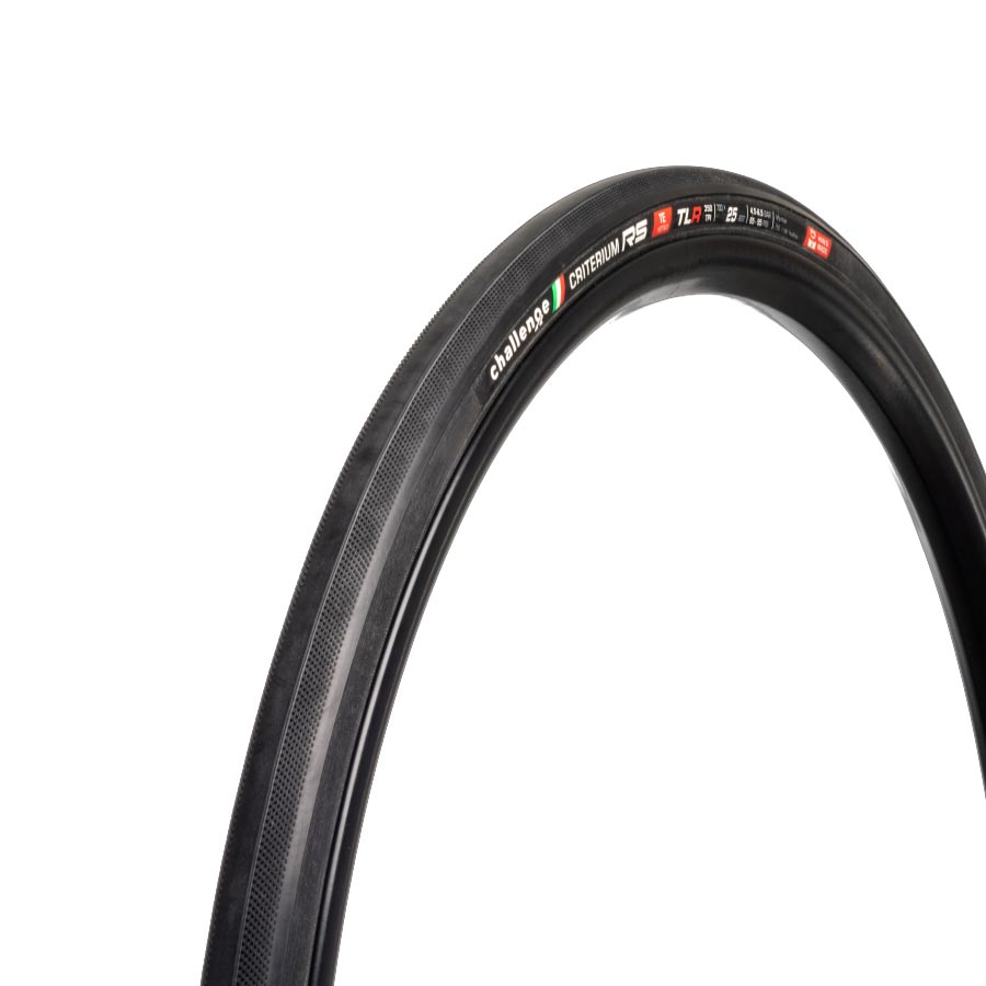 Challenge Criterium RS TLR Tire, 700x25mm, Folding, Tubeless Ready, SmartPrime, Sealed Corespun Cotton, PPS, 350TPI, Black