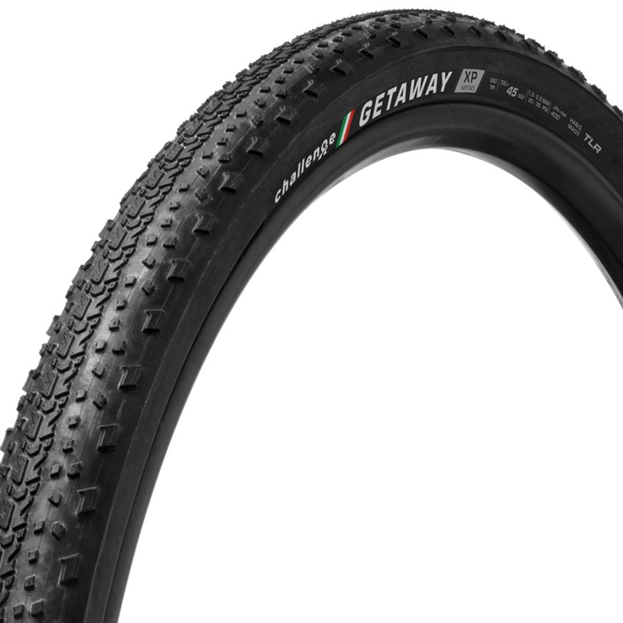 Challenge Getaway XP Tire, 700x45C, Folding, Tubeless Ready, SmartPlus, Corazza Armor Gold, 260TPI, Black