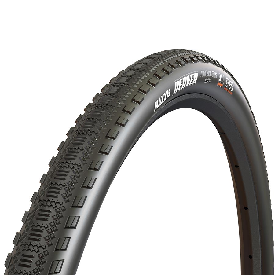 Maxxis Reaver Tire, 700x40C, Folding, Tubeless Ready, Dual, EXO, 120TPI, Black