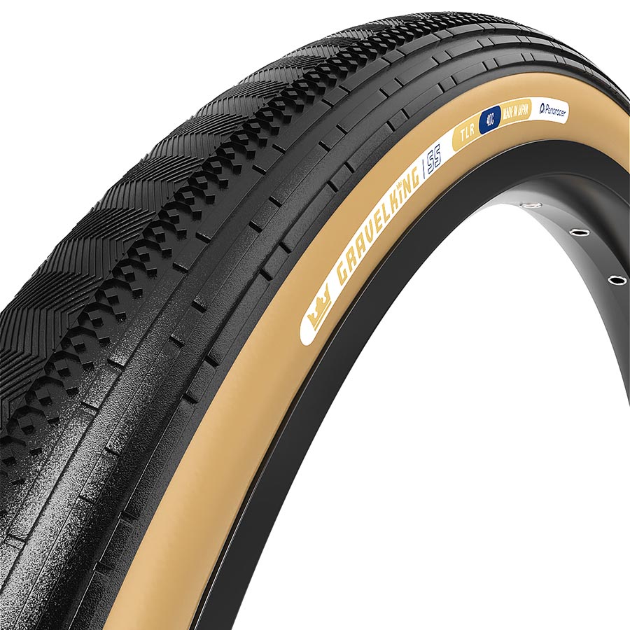 Panaracer GravelKing SS Tire, 700x35C, Folding, Tubeless Ready, ZSG Gravel, Tuff Tex, BeadLock, 120, Brown