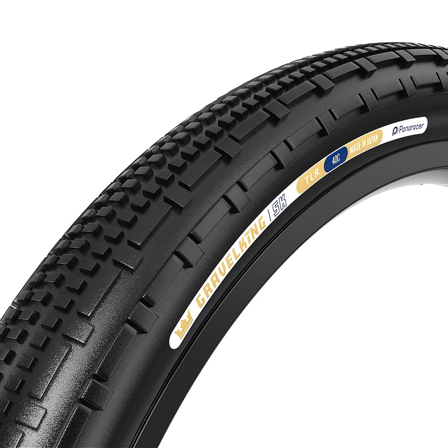 Panaracer GravelKing SK Tire, 700x35C, Folding, Tubeless Ready, ZSG Gravel, Tuff Tex, BeadLock, 120, Black