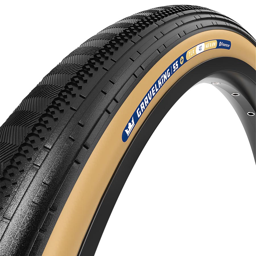 Panaracer GravelKing SS Plus Tire, 700x35C, Folding, Tubeless Ready, ZSG Gravel, Tuff Tex+, BeadLock, 120, Brown