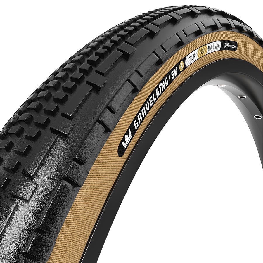 Panaracer GravelKing SK R Tire, 700x40C, Folding, Tubeless Ready, ZSG Gravel, Tuff TexR, BeadLock, 90, Brown