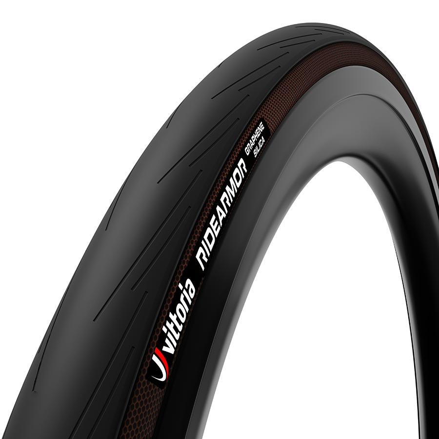 Vittoria RideArmor Tire, 700x28C, Folding, Tubeless Ready, Graphene + Silica, 100TPI, Black