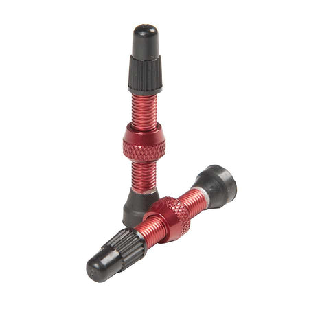 Stan's No Tubes Tubeless Valves, Presta, 35mm, Red, Pair