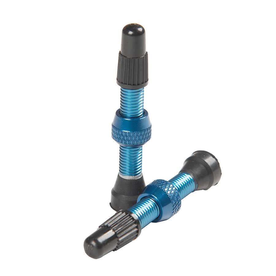 Stan's No Tubes Tubeless Valves, Presta, 35mm, Blue, Pair