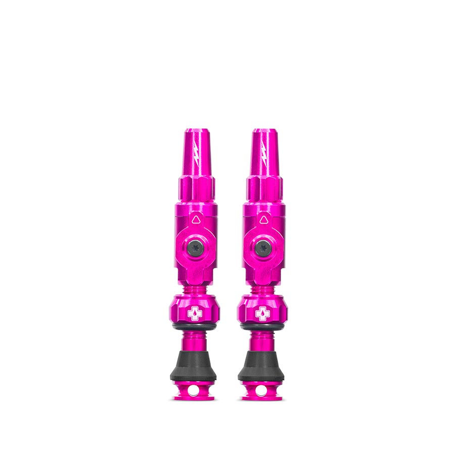 Small, Tubeless Valve, Presta, 30mm, Pink, Pair