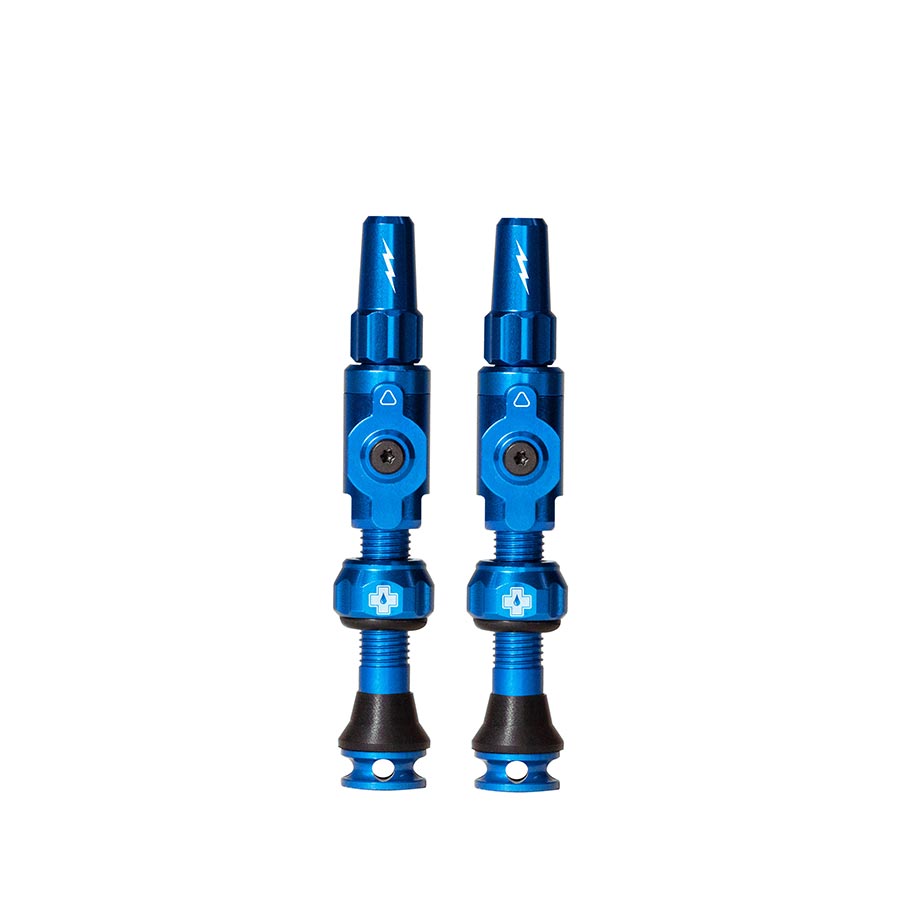 Medium, Tubeless Valve, Presta, 35mm, Blue, Pair