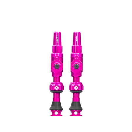 Medium, Tubeless Valve, Presta, 35mm, Pink, Pair