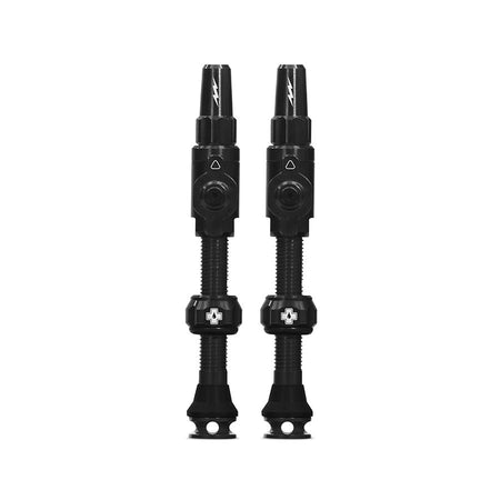 Large, Tubeless Valve, Presta, 45mm, Black, Pair