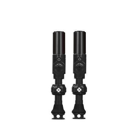 Medium, Tubeless Valve, Hybrid, 35mm, Black, Pair