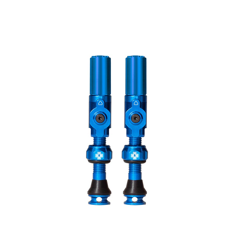 Medium, Tubeless Valve, Hybrid, 35mm, Blue, Pair