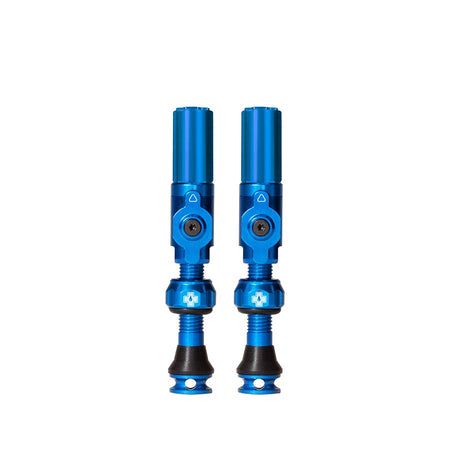 Medium, Tubeless Valve, Hybrid, 35mm, Blue, Pair