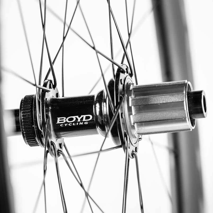 Boyd Cycling, 36mm Road Disc Carbon, Wheel, Rear, 700C / 622, Holes: 28, 12mm TA, 142mm, Disc Center Lock, Shimano Road 11