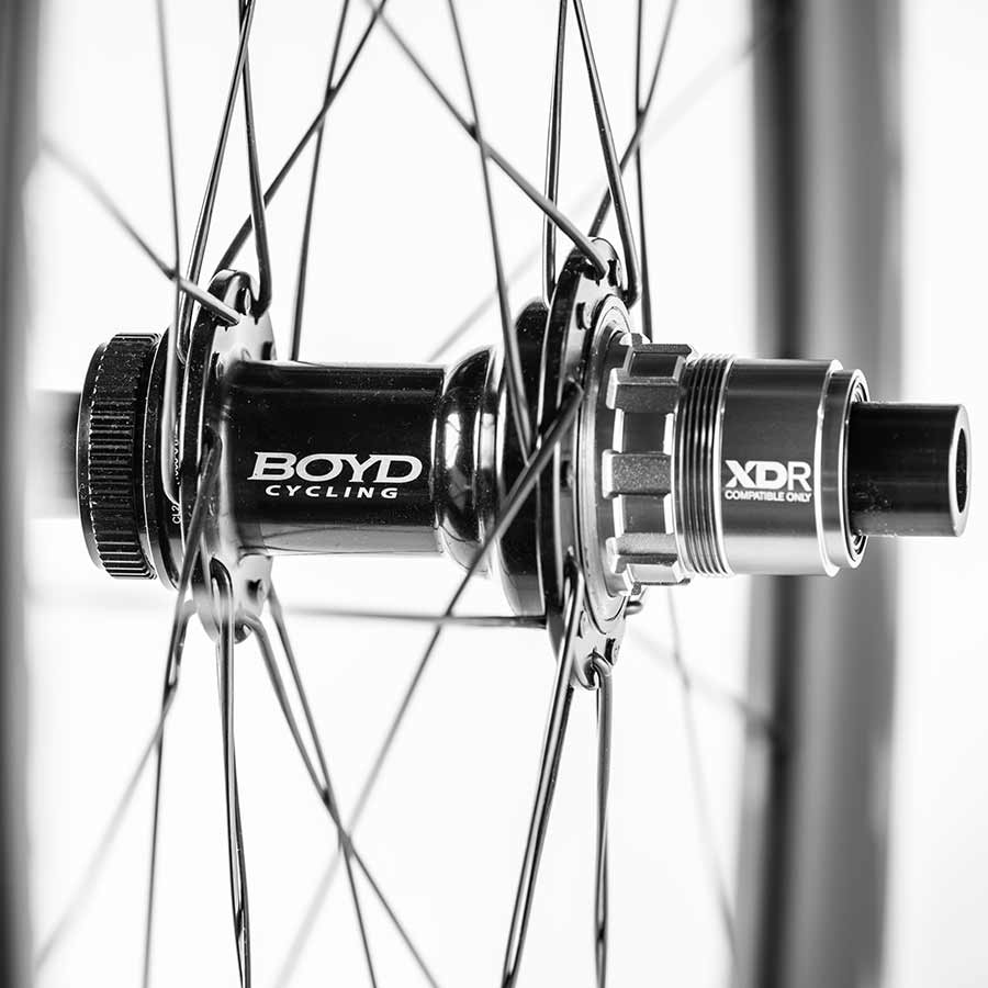 Boyd Cycling, 36mm Road Disc Carbon, Wheel, Rear, 700C / 622, Holes: 28, 12mm TA, 142mm, Disc Center Lock, Shimano Road 11