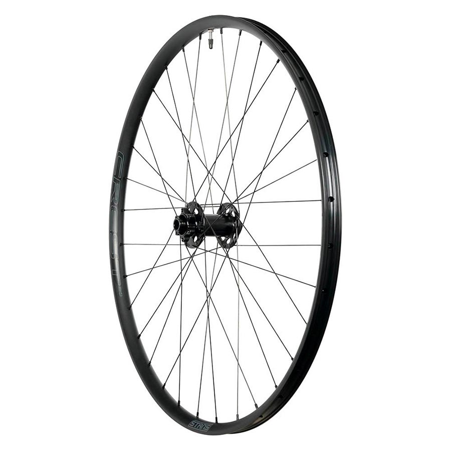 Stans No Tubes Crest MK4 Wheel, Front, 27.5'' / 584, Holes: 32, 15mm TA, 110mm Boost, Disc IS 6-bolt