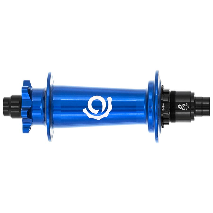 28H, 12mm TA, 148mm, Shimano Micro Spline, Blue