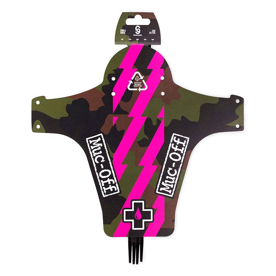 Muc-Off Ride Guard, Front Fender, Pink/Camo