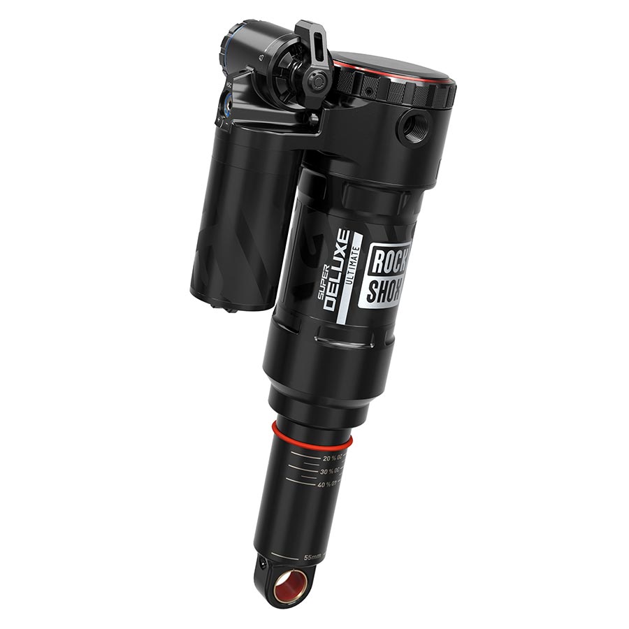 RockShox Super Deluxe Ultimate RC2T Rear Shocks, 205x60, Shaft Eyelet: Trunnion, Body Eyelet: Standard, Linear Air, 0Neg/2Pos Tokens, LinearReb/MComp, 320lb Lockout