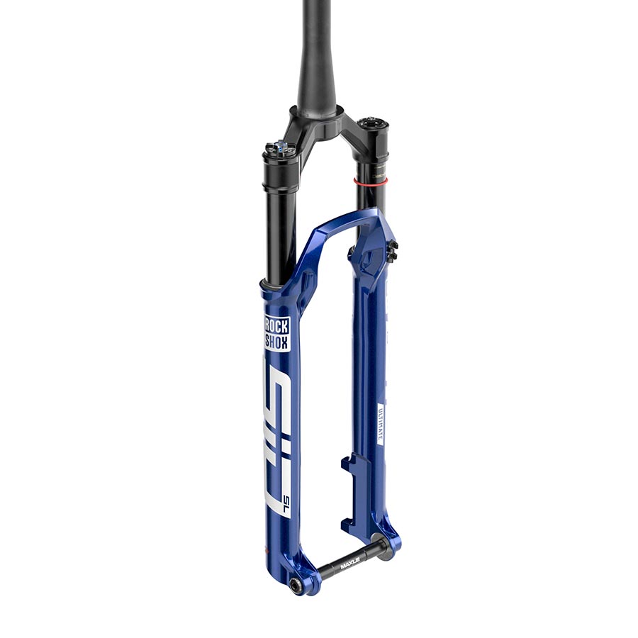 RockShox SID SL Ultimate 2P D1 Suspension Fork, 100mm, 1-1/8''-1.5'', 15x110mm TA, Rake: 44mm, Blue, Remote: Sold Separately