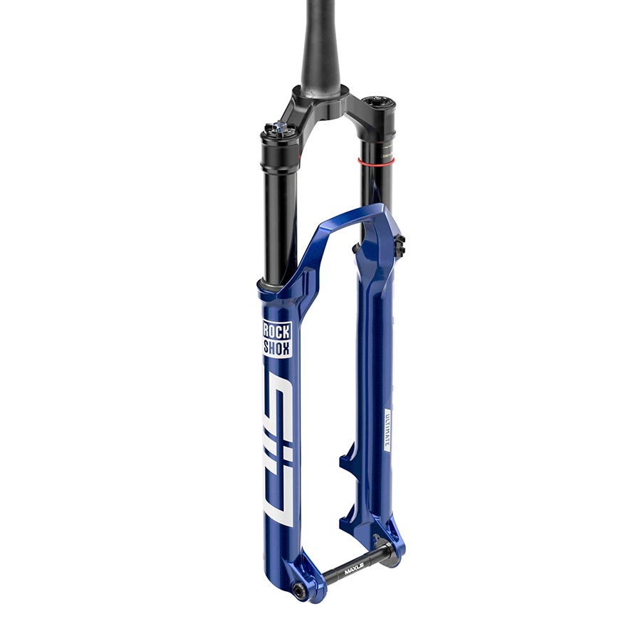 RockShox SID Ultimate 2P D1 Suspension Fork, Blue, Remote: Sold Separately