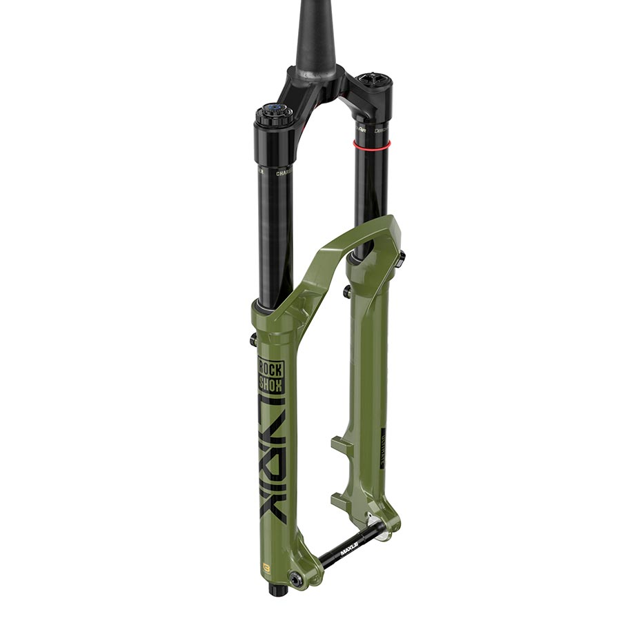 RockShox Lyrik Ultimate D2 Suspension Fork, 27.5'', DebonAir+ W/ButterCups, 160mm, 1-1/8''-1.5'', 15x110mm TA, Rake: 44mm, Green