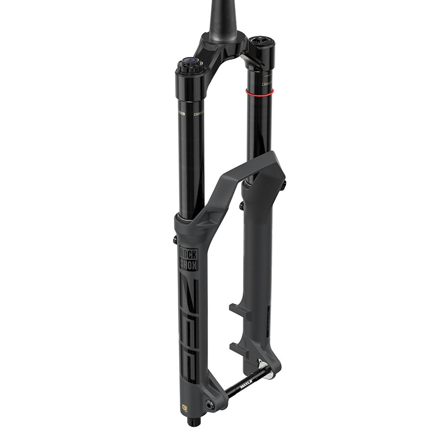 RockShox ZEB Ultimate A3 Suspension Fork, 27.5'', DebonAir+ W/ButterCups, 160mm, 1-1/8''-1.5'', 15x110mm TA, Rake: 44mm, Grey