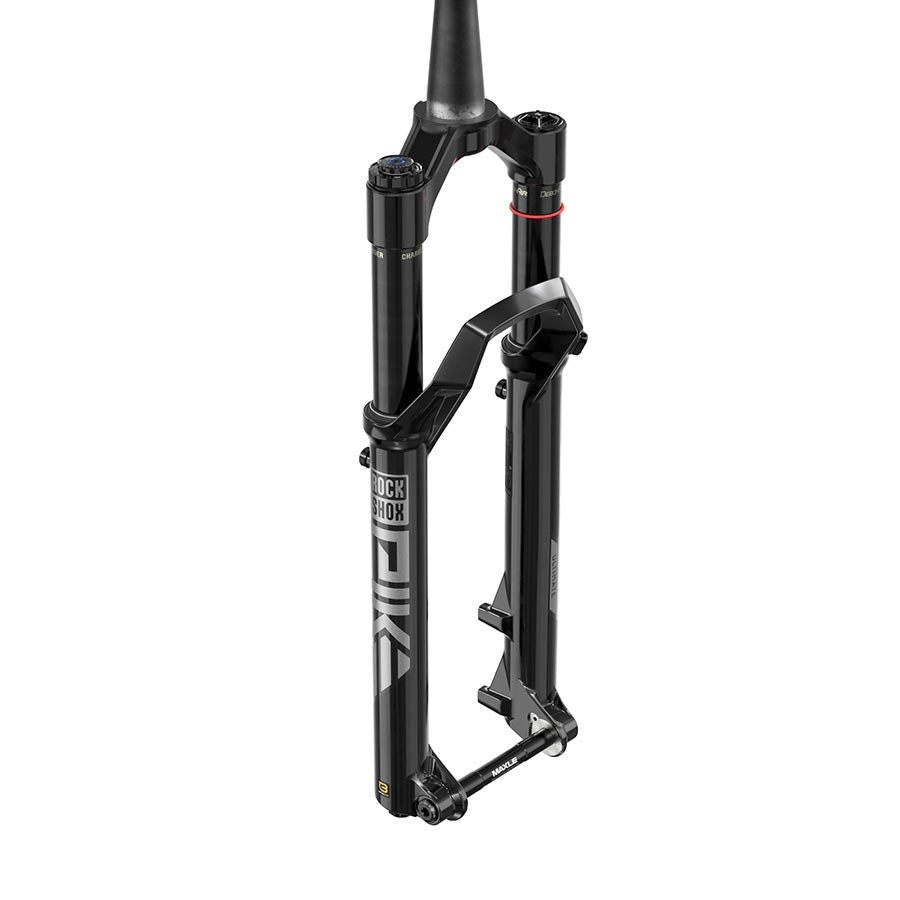 RockShox Pike Ultimate C2 Suspension Fork, 27.5'', DebonAir+ W/ButterCups, 130mm, 1-1/8''-1.5'', 15x110mm TA, Rake: 44mm, Black