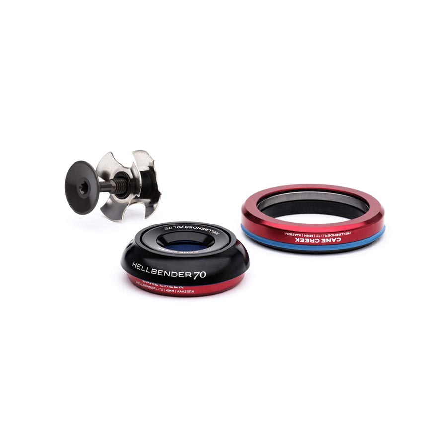 Cane Creek Hellbender 70 Lite IS41/IS52 Headset, : IS41/28.6/H9 | IS52/40, Integrated, Complete