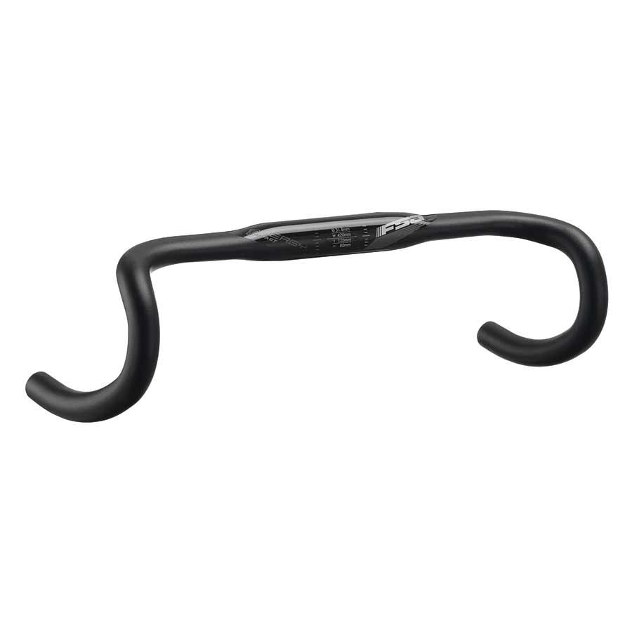 FSA Energy SCR Handlebar, 400mm, Drop: 125mm, Reach: 80mm, Black